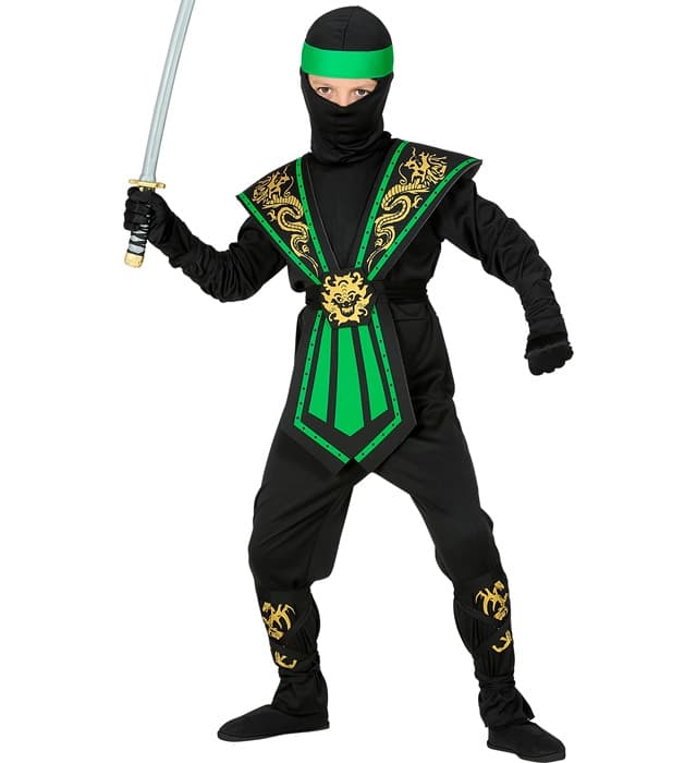 Widmann - Zöld ninja jelmez 116-os