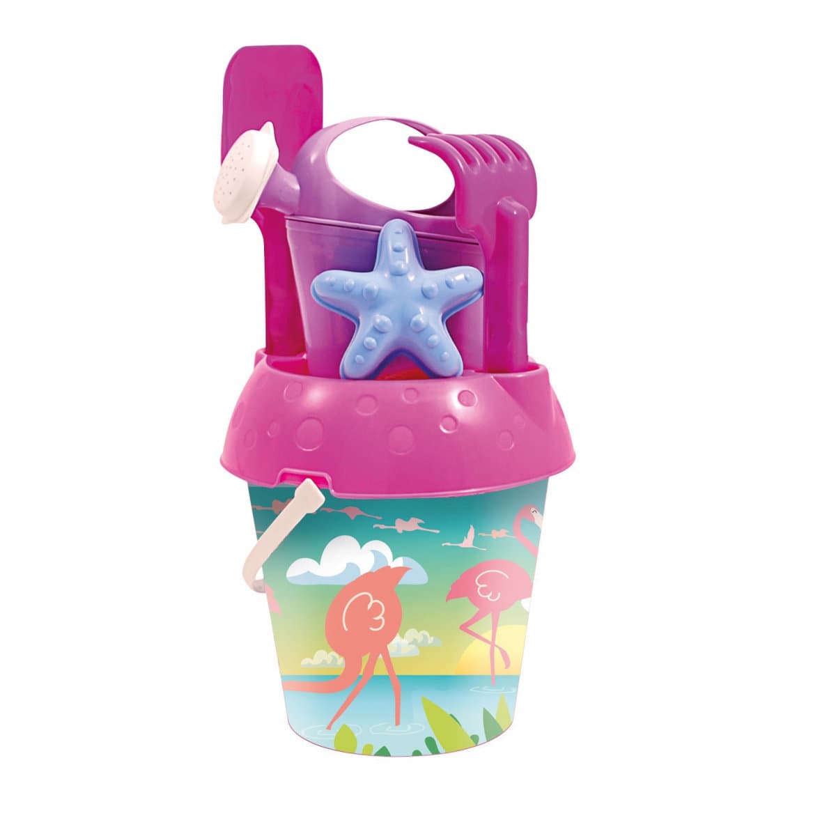 Adriatic flamingós homokozószett locsolókannával