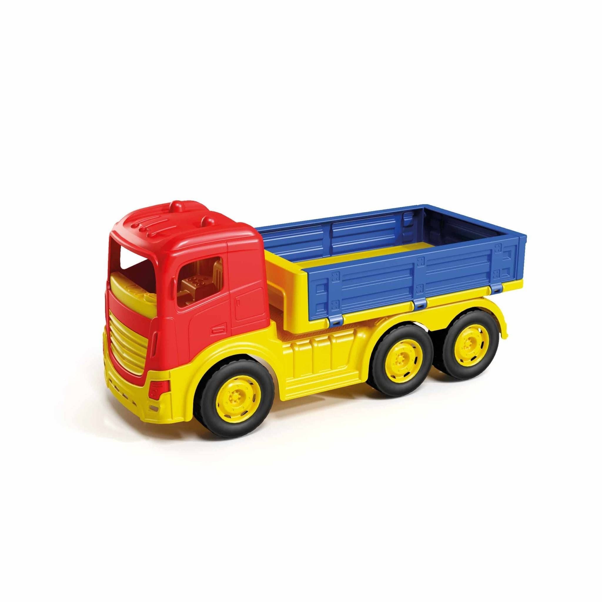 Színes teherautó utánfutóval