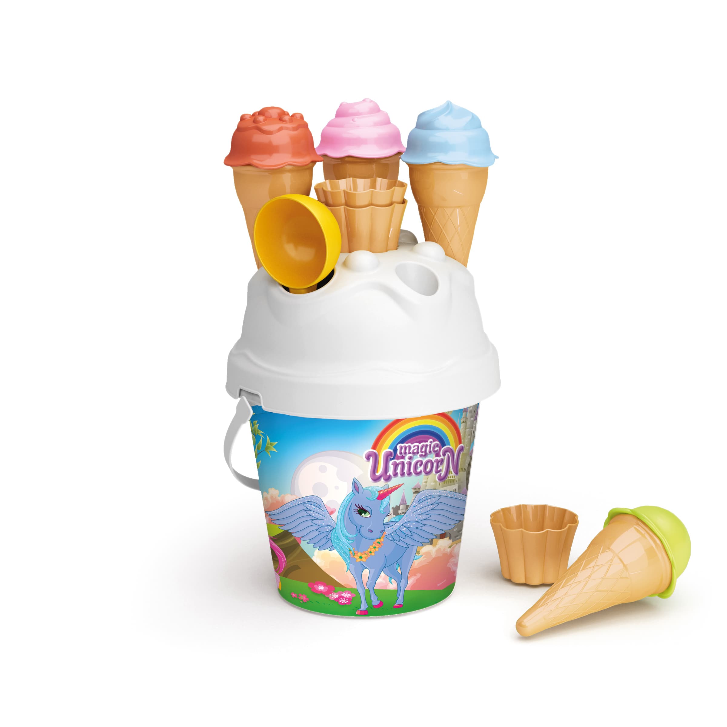 Fagyis homokozószett Unikornisos mintával