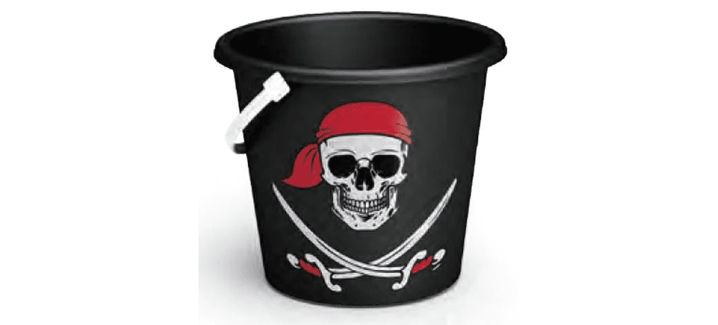 Kalózos homokozóvödör