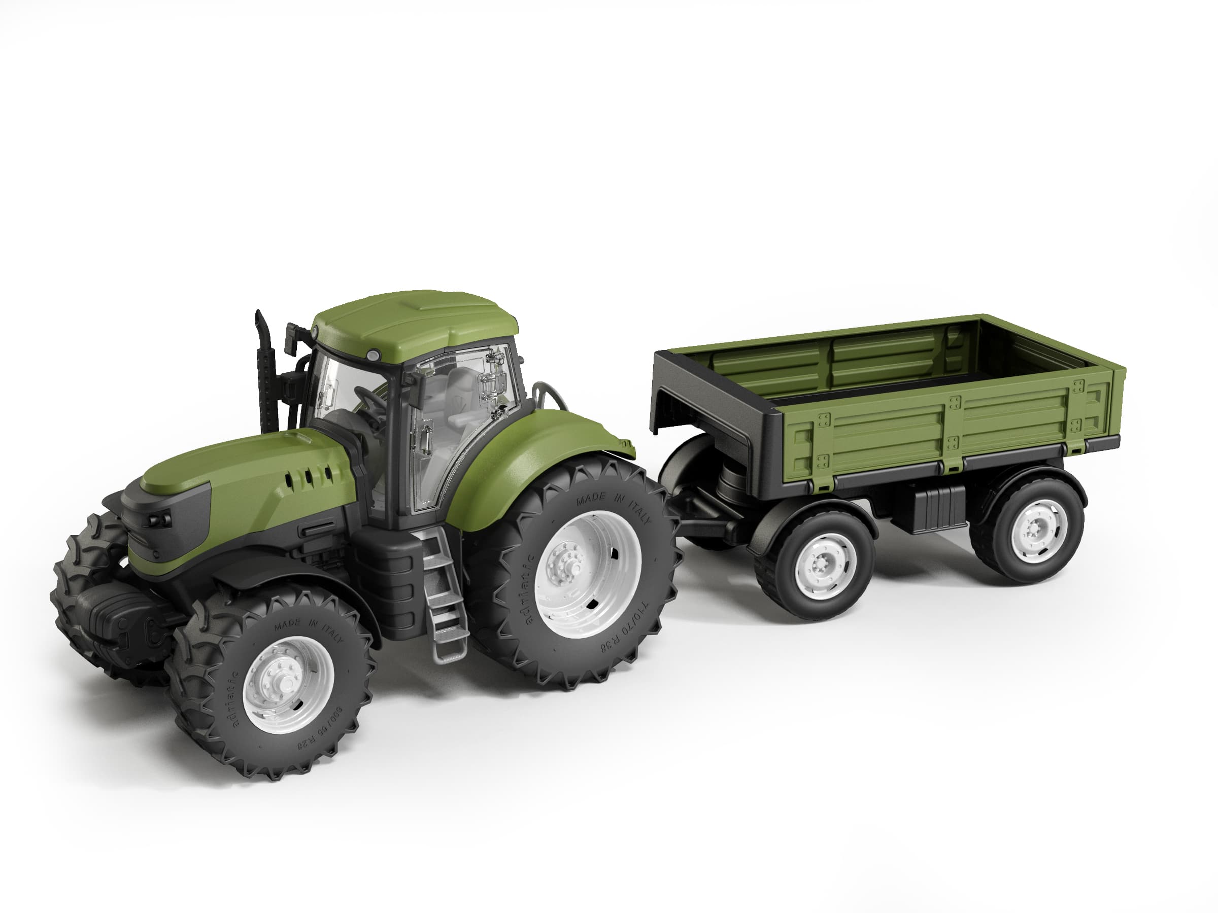 Traktor utánfutóval