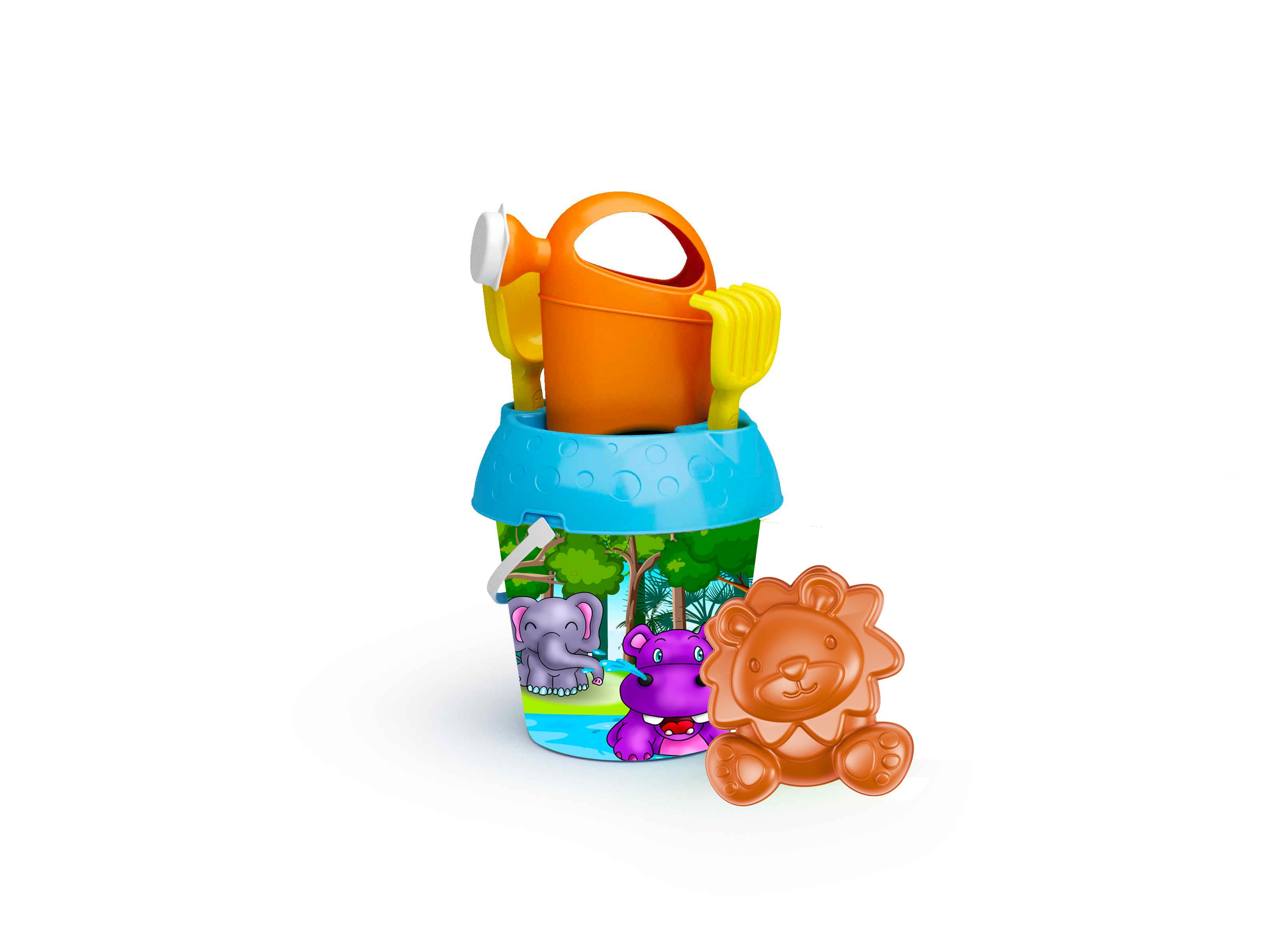 Szavannás homokozószett locsolókannával