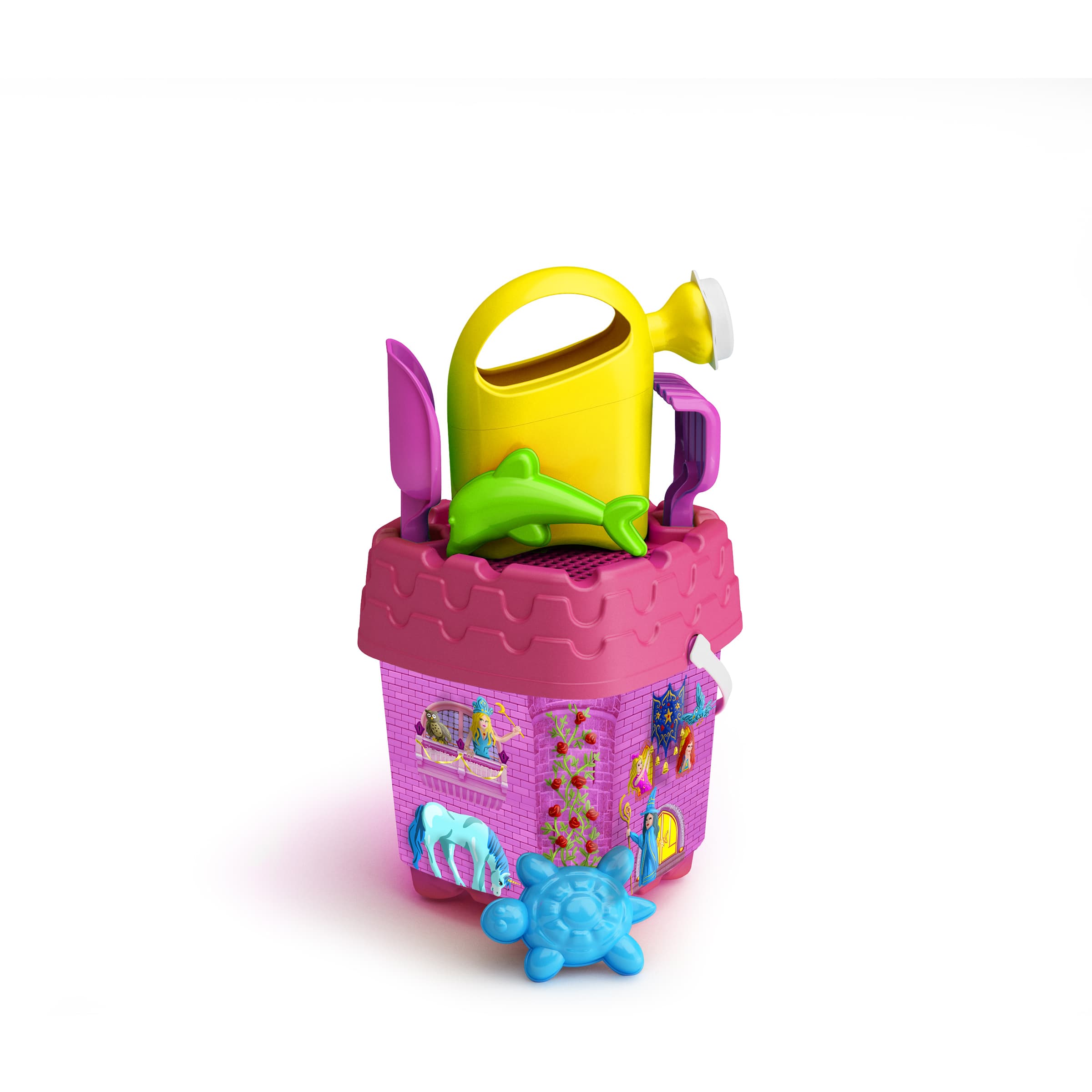 Hercegnős várépítős homokozószett locsolókannával