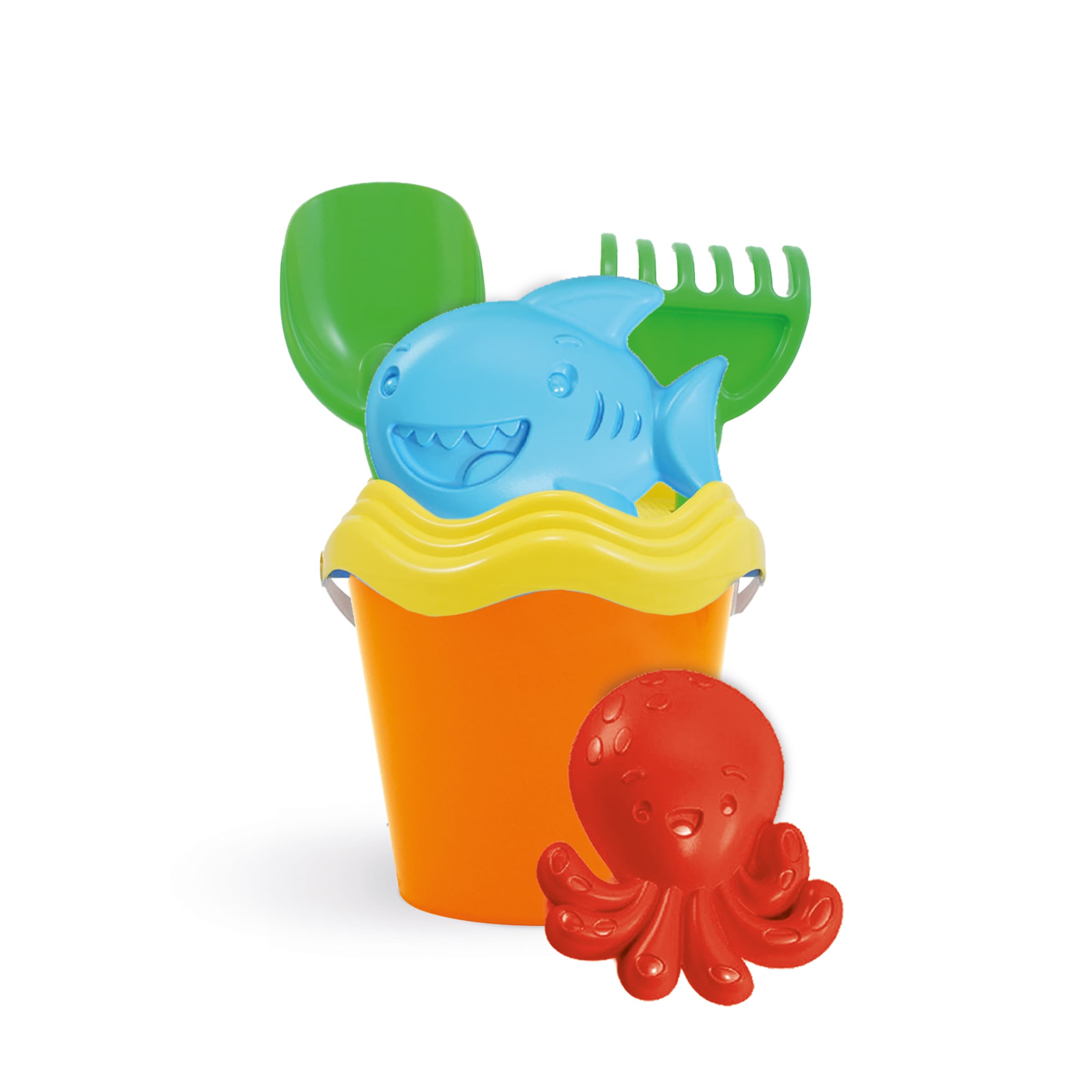 Homokozószett színes állatos formákkal