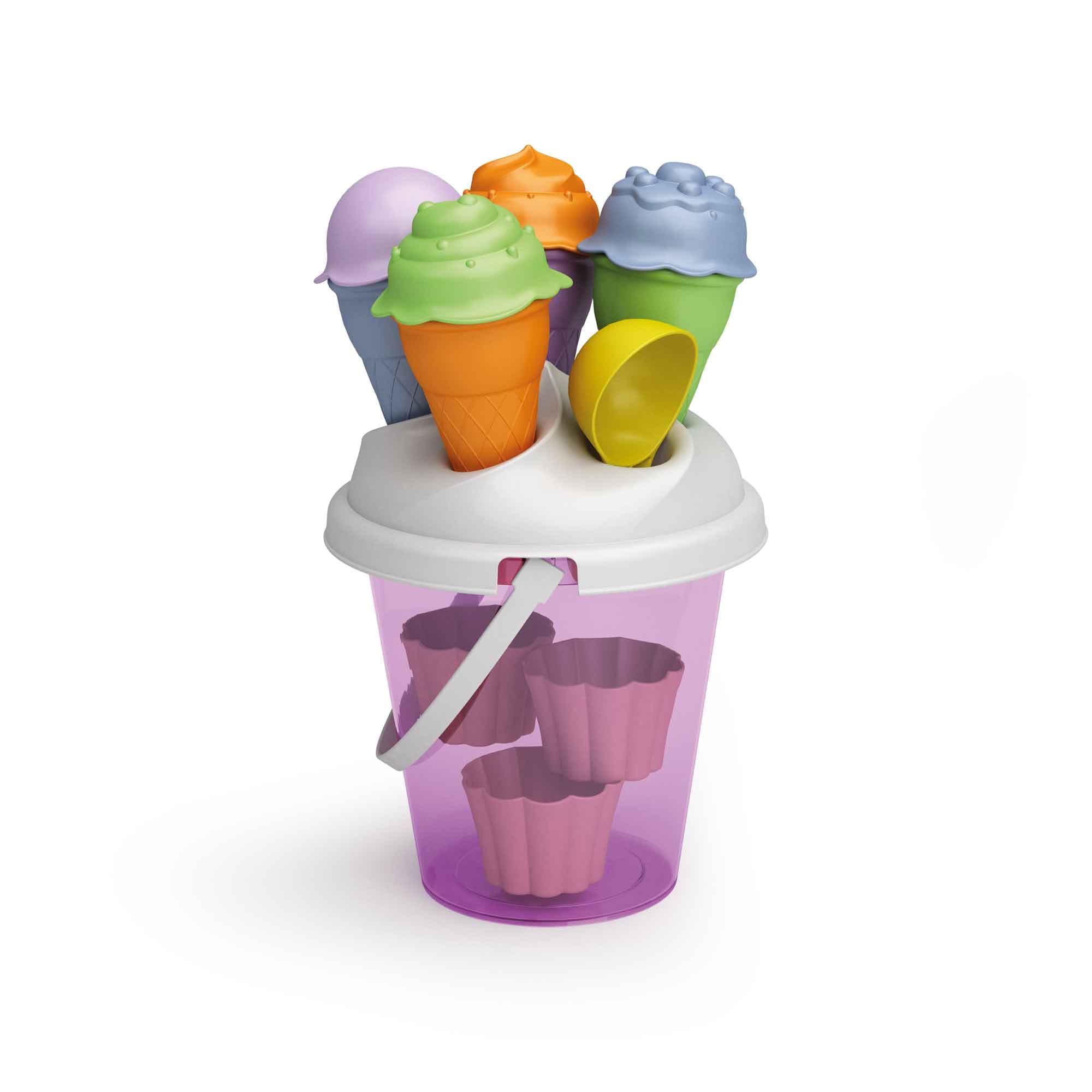 Fagyis és muffinos homokozóvödör