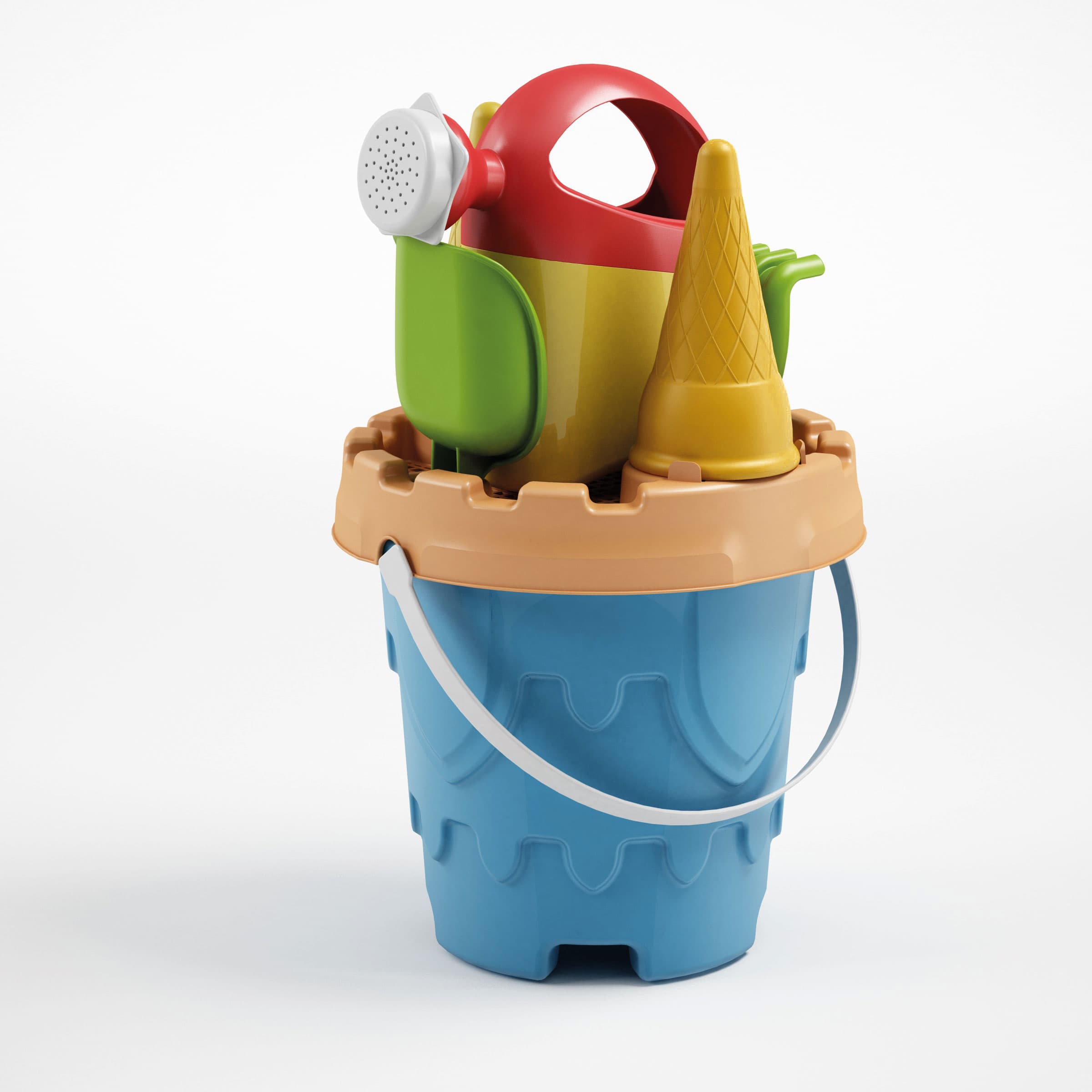 Homokozószett várépítős