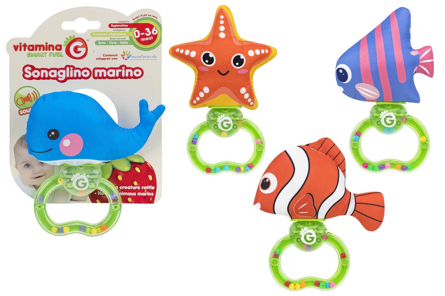 Vitamina állatos csörgő